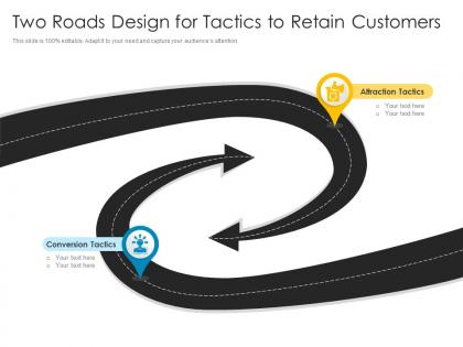 Two roads design for tactics to retain customers
