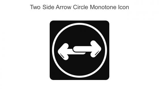 Two Side Arrow Circle Monotone Icon In Powerpoint Pptx Png And Editable Eps Format