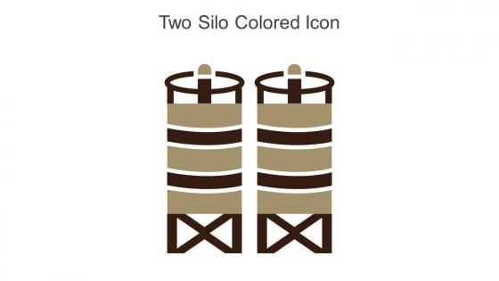 Two Silo Colored Icon In Powerpoint Pptx Png And Editable Eps Format