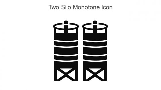 Two Silo Monotone Icon In Powerpoint Pptx Png And Editable Eps Format