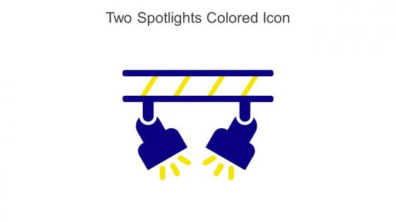 Two Spotlights Colored Icon In Powerpoint Pptx Png And Editable Eps Format