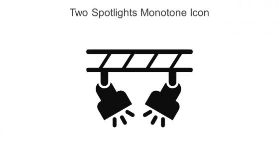 Two Spotlights Monotone Icon In Powerpoint Pptx Png And Editable Eps Format
