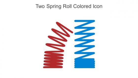 Two Spring Roll Colored Icon In Powerpoint Pptx Png And Editable Eps Format