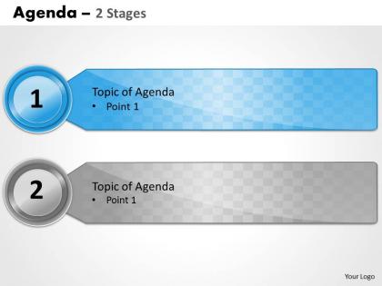 Two staged business agenda text box 0214