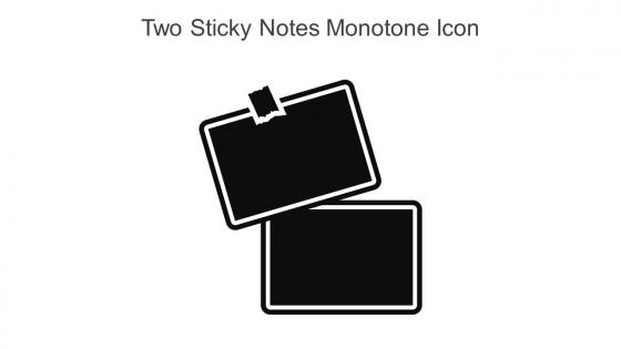 Two Sticky Notes Monotone Icon In Powerpoint Pptx Png And Editable Eps Format