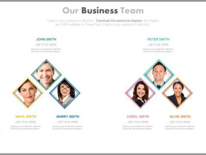 Two teams for business success achievement powerpoint slides
