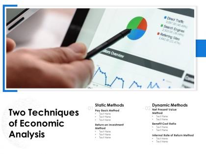 Two techniques of economic analysis