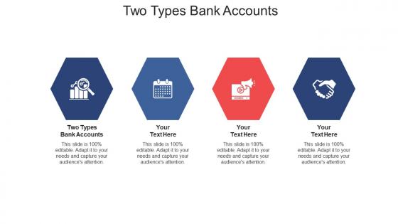 Two types bank accounts ppt powerpoint presentation file demonstration cpb