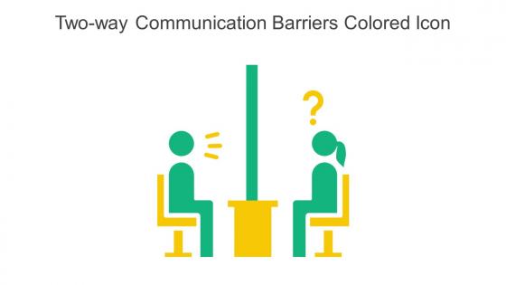 Two Way Communication Barriers Colored Icon In Powerpoint Pptx Png And Editable Eps Format