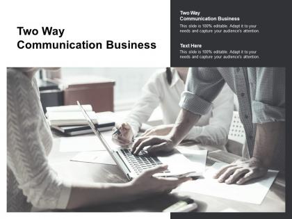 Two way communication business ppt powerpoint presentation layouts tips cpb