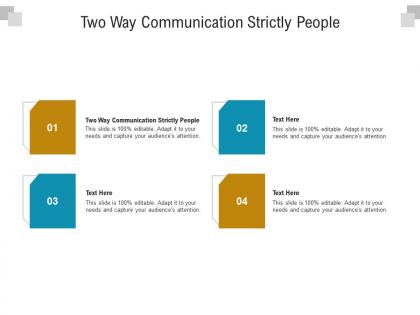 Two way communication strictly people ppt powerpoint presentation infographic template background cpb