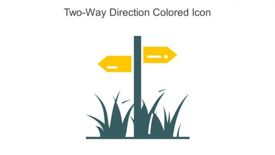 Two Way Direction Colored Icon In Powerpoint Pptx Png And Editable Eps Format