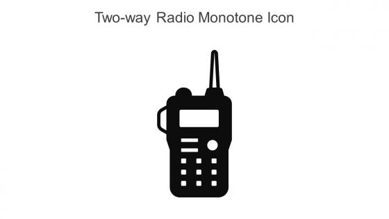 Two Way Radio Monotone Icon In Powerpoint Pptx Png And Editable Eps Format