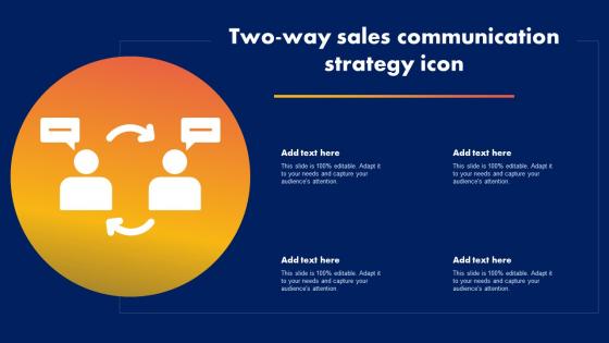 Two Way Sales Communication Strategy Icon