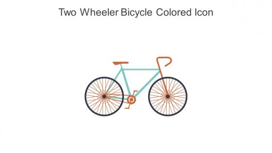 Two Wheeler Bicycle Colored Icon In Powerpoint Pptx Png And Editable Eps Format