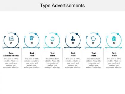 Type advertisements ppt powerpoint presentation gallery shapes cpb