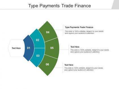 Type payments trade finance ppt powerpoint presentation model professional cpb