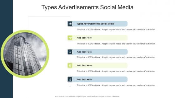 Types Advertisements Social Media In Powerpoint And Google Slides Cpb