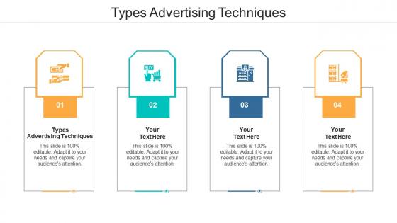Types advertising techniques ppt powerpoint presentation summary backgrounds cpb