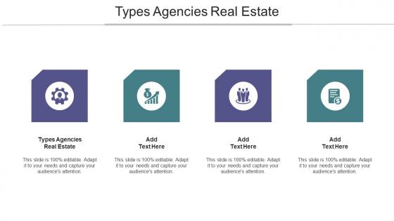 Types Agencies Real Estate Ppt Powerpoint Presentation Ideas Themes Cpb
