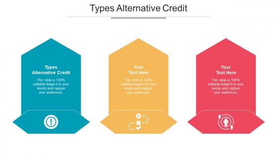 Types Alternative Credit Ppt Powerpoint Presentation Outline Designs Cpb