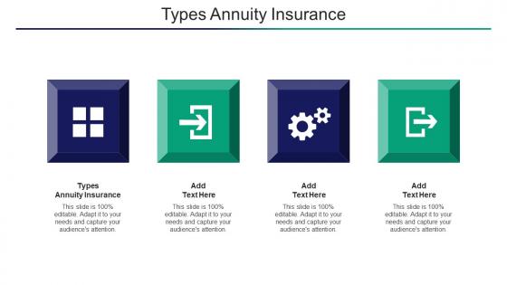 Types Annuity Insurance Ppt Powerpoint Presentation Show Designs Cpb