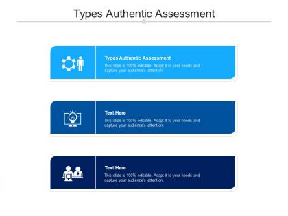 Types authentic assessment ppt powerpoint presentation pictures design templates cpb