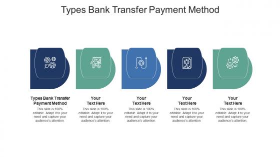 Types bank transfer payment method ppt powerpoint presentation file guide cpb