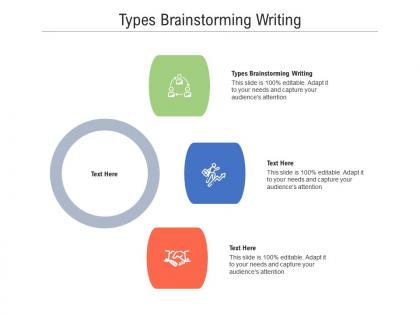 Types brainstorming writing ppt powerpoint presentation icon information cpb