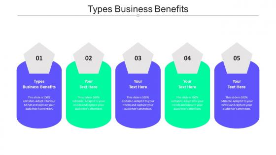 Types Business Benefits Ppt Powerpoint Presentation Model Gridlines Cpb