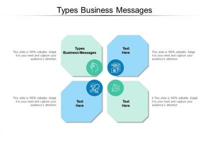 Types business messages ppt powerpoint presentation summary example topics cpb