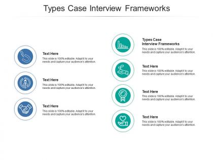 Types case interview frameworks ppt powerpoint presentation slides good cpb