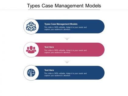 Types case management models ppt powerpoint presentation icon files cpb