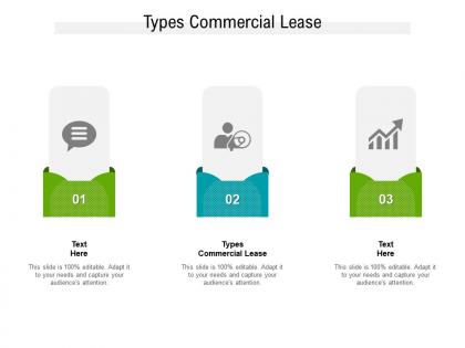 Types commercial lease ppt powerpoint presentation slides graphics example cpb