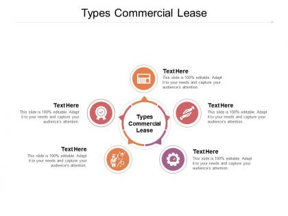 Types commercial lease ppt powerpoint presentation summary background cpb