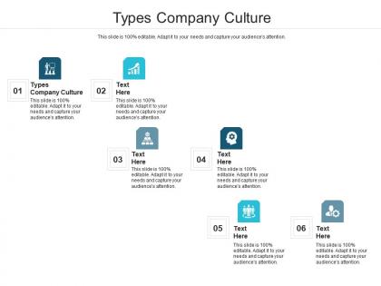 Types company culture ppt powerpoint presentation inspiration deck cpb