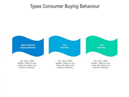 Types consumer buying behaviour ppt powerpoint presentation portfolio example topics cpb