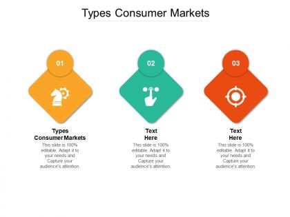 Types consumer markets ppt powerpoint presentation visual aids outline cpb