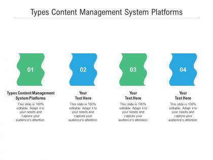 Types content management system platforms ppt powerpoint presentation icon images cpb