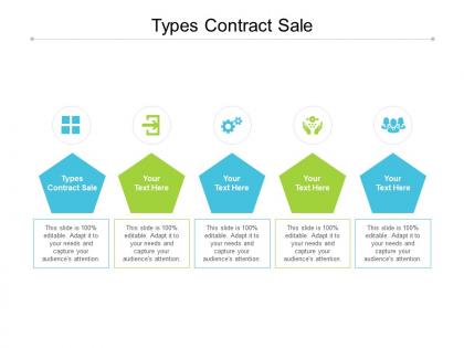 Types contract sale ppt powerpoint presentation styles diagrams cpb