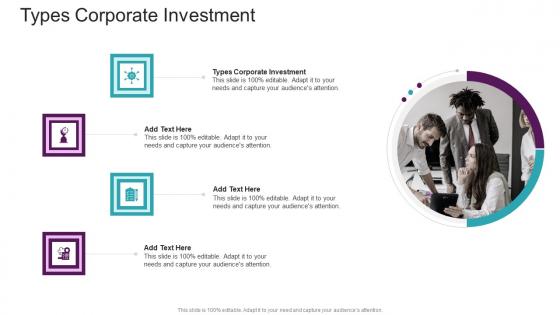 Types Corporate Investment In Powerpoint And Google Slides Cpb