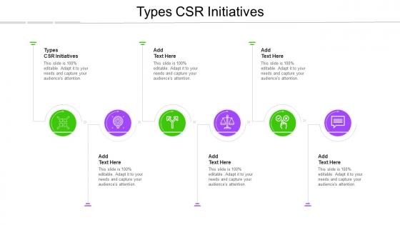 Types CSR Initiatives In Powerpoint And Google Slides Cpb