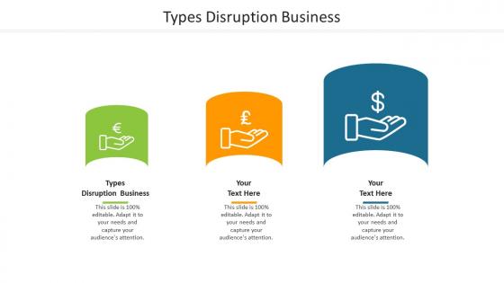 Types disruption business ppt powerpoint presentation icon outfit cpb