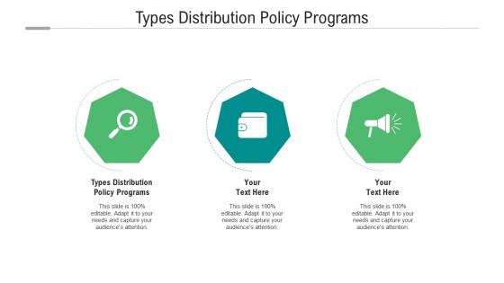Types distribution policy programs ppt powerpoint presentation layouts cpb