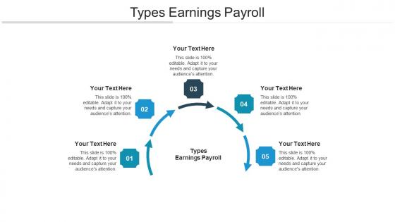 Types earnings payroll ppt powerpoint presentation slides information cpb
