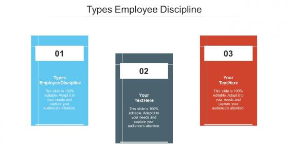 Types employee discipline ppt powerpoint presentation slides show cpb
