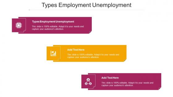 Types Employment Unemployment Ppt Powerpoint Presentation Slides Layout Cpb