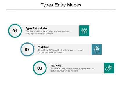 Types entry modes ppt powerpoint presentation infographic template templates cpb