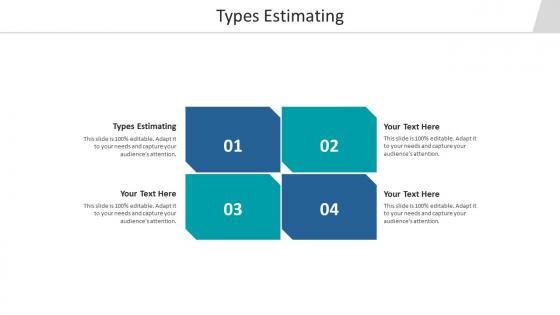 Types estimating ppt powerpoint presentation summary smartart cpb