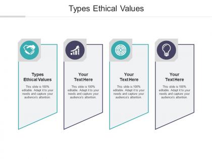 Types ethical values ppt powerpoint presentation pictures styles cpb